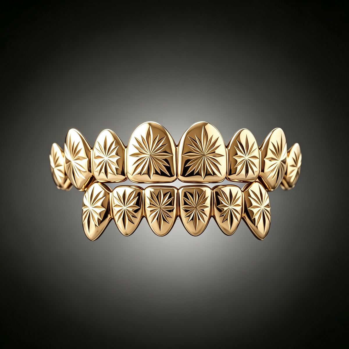 Starburst‑Cut Diamond Grillz
