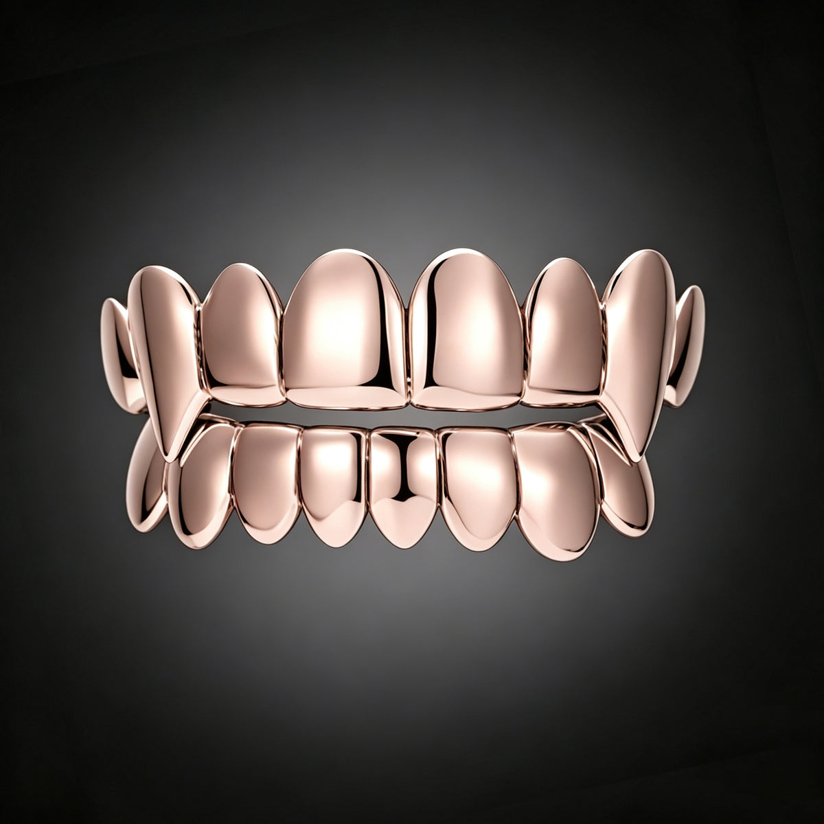 Plain Band Diamond Grillz Minimalist Hip Hop Teeth Jewelry